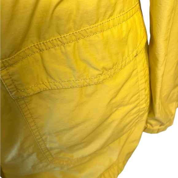 Eileen Fisher butter yellow zip and snap size large jacket with toggle cinching - Picture 7 of 14